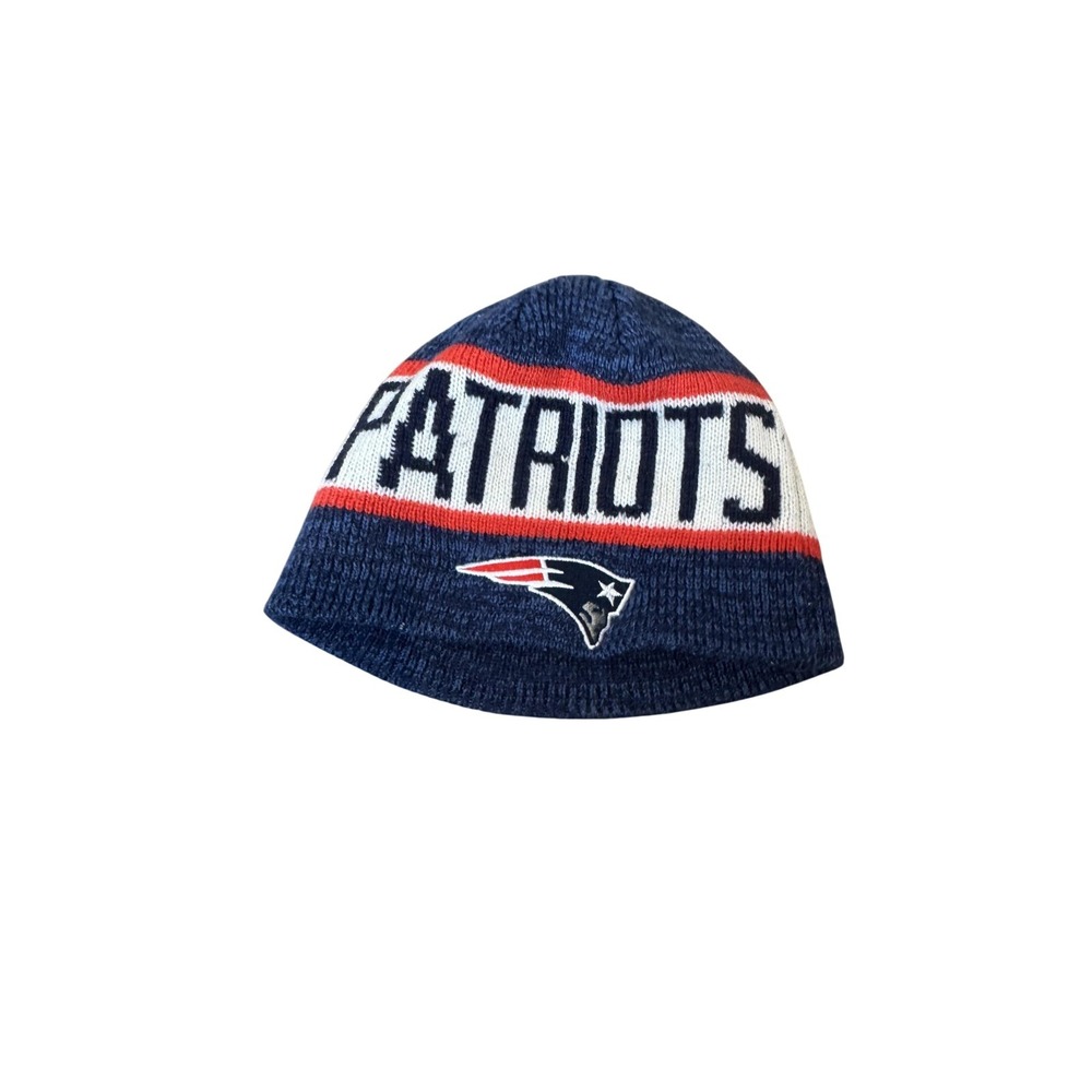 New England Patriots Hat Beanie Mens One Size Blue NFL Football Team Apparel